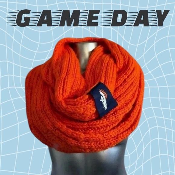 🆕Adult | Denver Broncos Oversized  Infinity Scarf - Picture 1 of 16